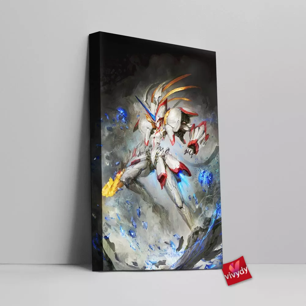 Strelitzia Gundam Canvas Wall Art