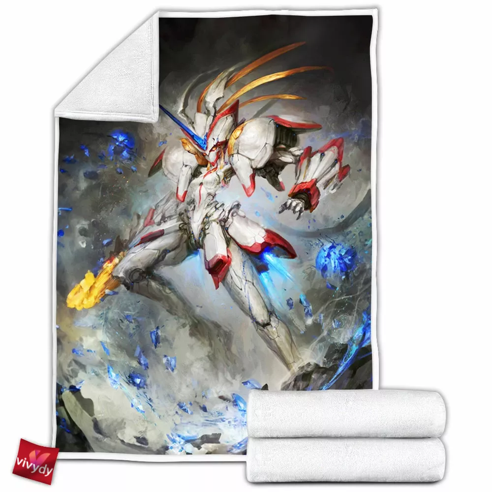 Strelitzia Gundam Fleece Blanket