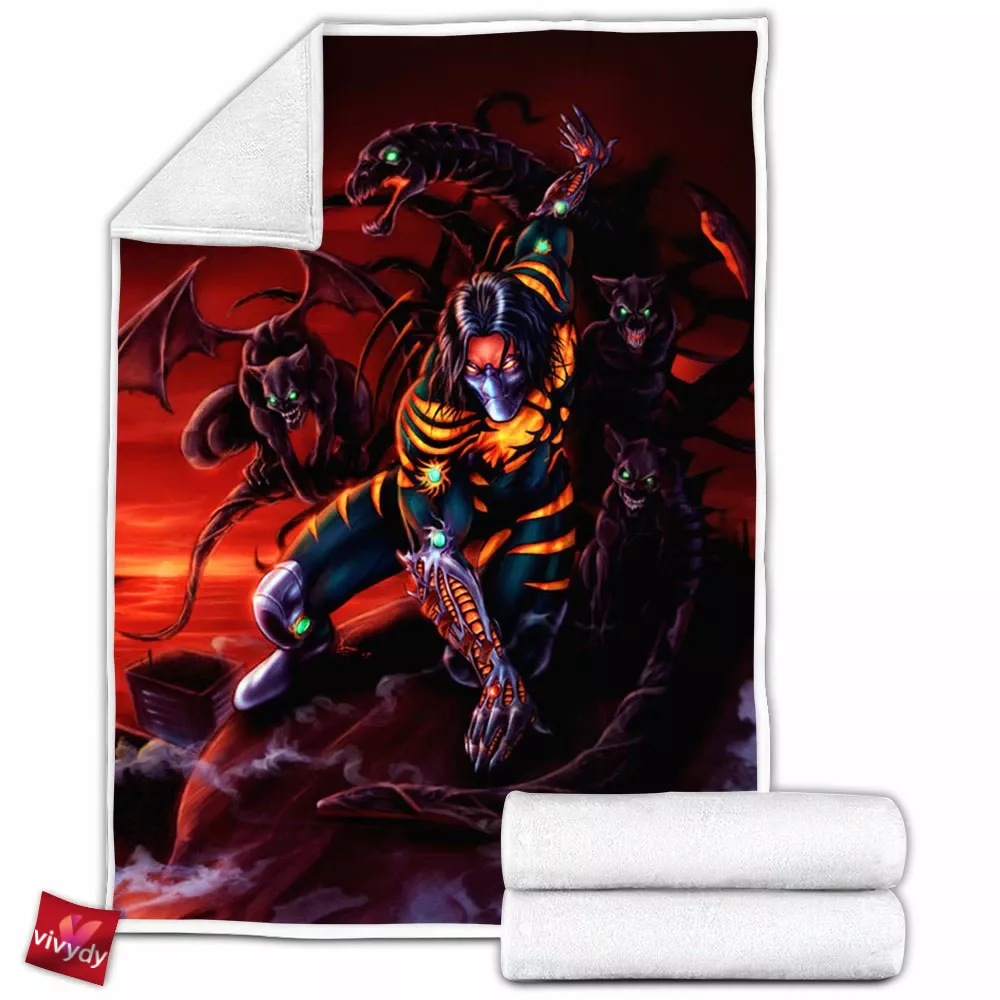 The Darkness Comic Fleece Blanket