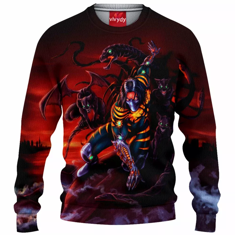 The Darkness Comic Knitted Sweater