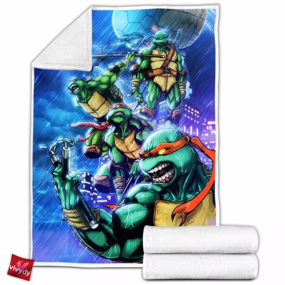 Tnmt Turtle Power Fleece Blanket