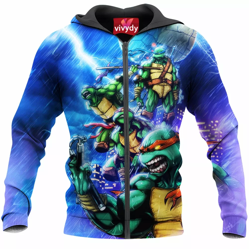 Tnmt Turtle Power Zip Hoodie