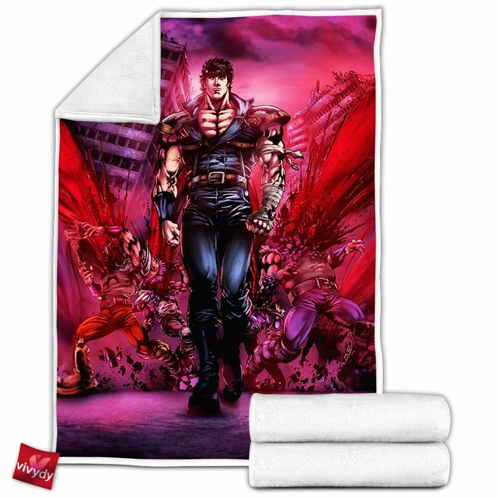 Fist Of The North Star Fleece Blanket