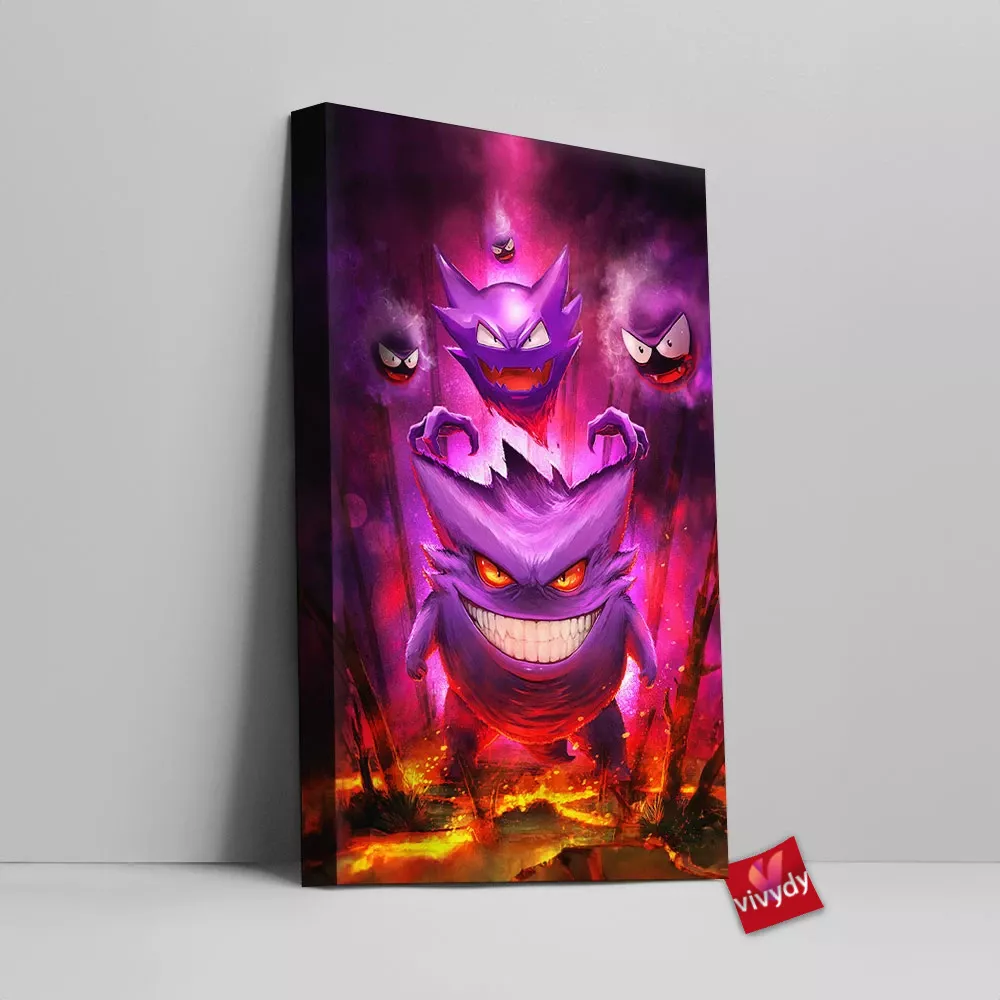 Gengar Canvas Wall Art