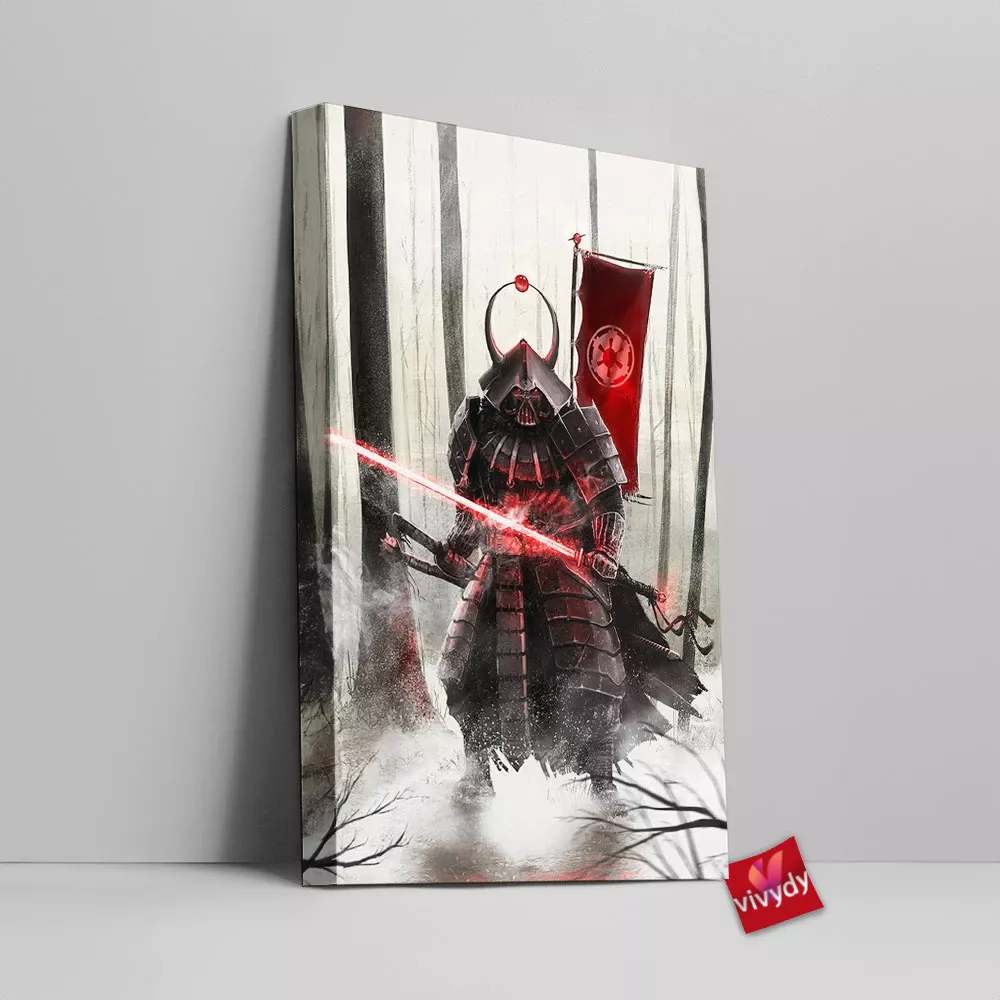 Samurai Vader Canvas Wall Art