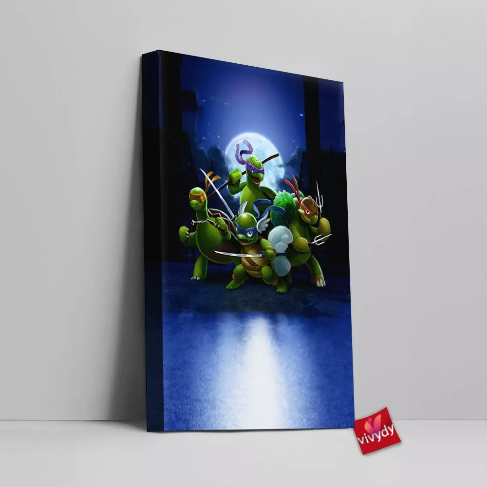 Tmnt Pokemon Canvas Wall Art