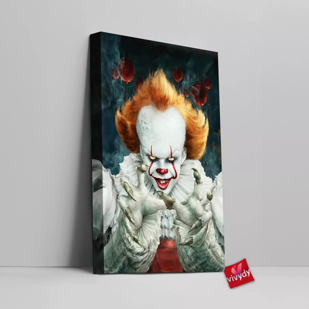 It Pennywise Canvas Wall Art