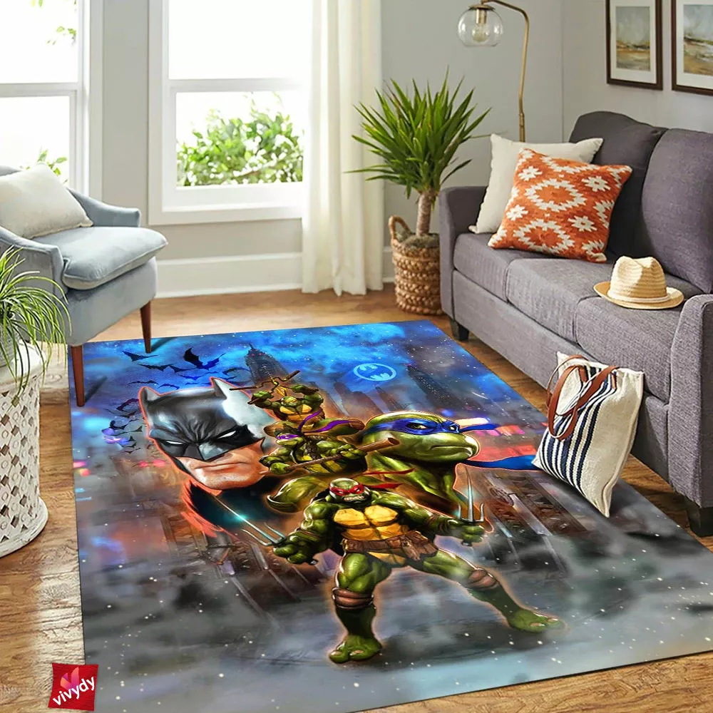 Batman Tmnt Rectangle Rug