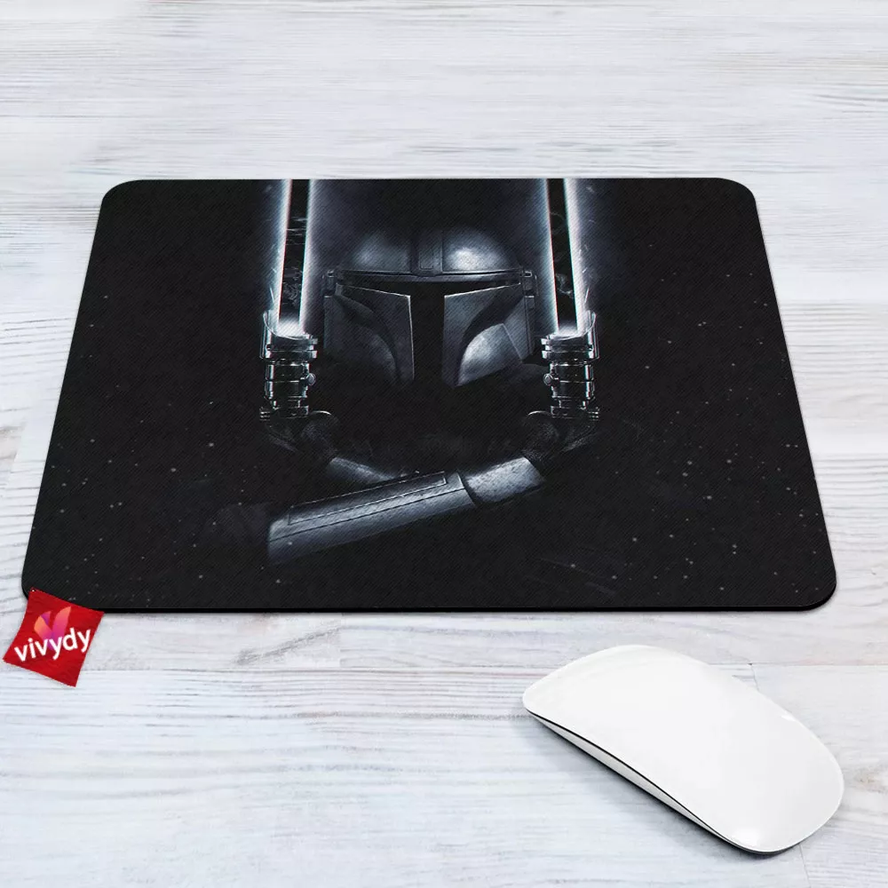 The Mandalorian Dark Sabers Mouse Pad