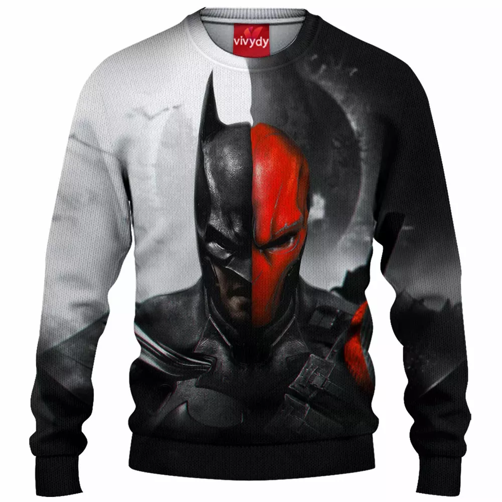 Batman Vs Deathstroke Knitted Sweater