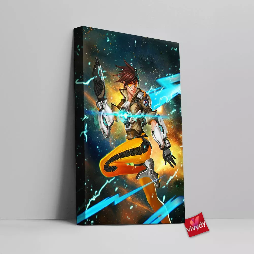 Tracer Overwatch Canvas Wall Art