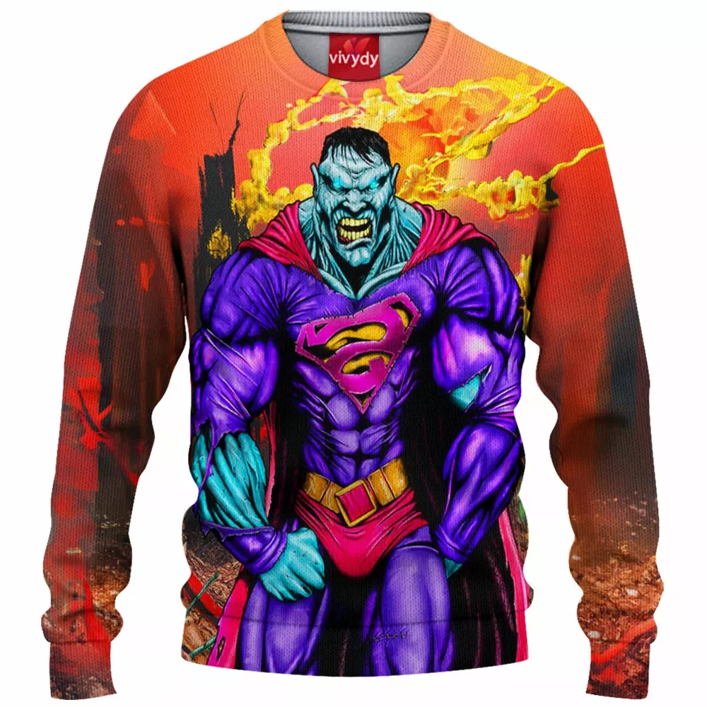 Bizarro Comic Knitted Sweater