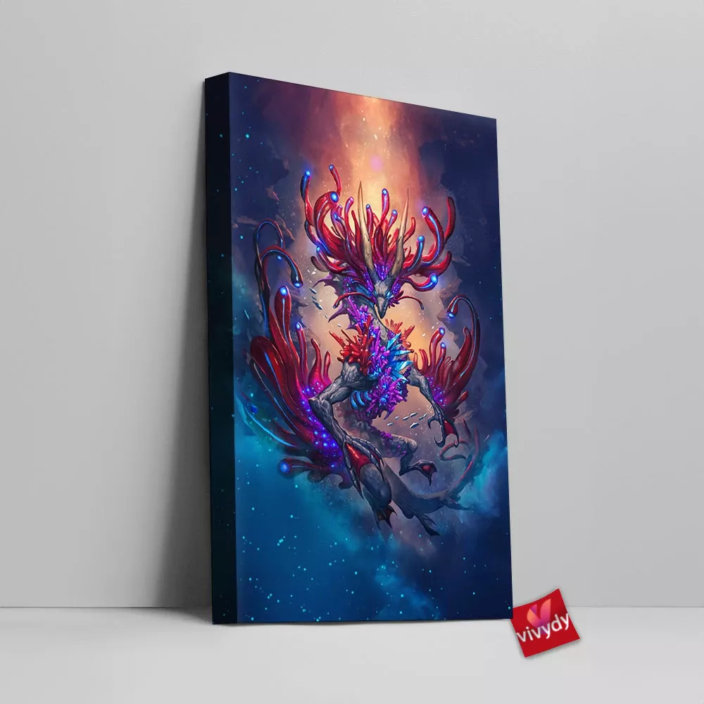 Coral Reef Dragon Canvas Wall Art