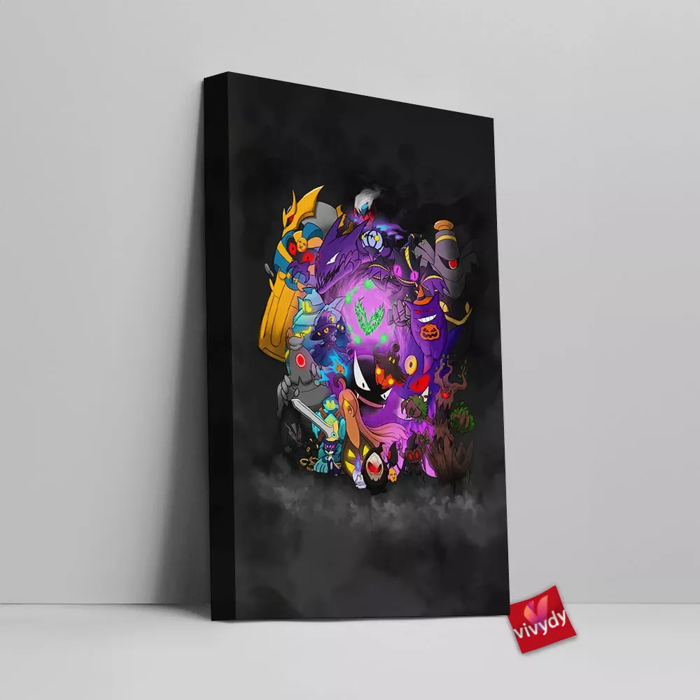 Ghost Pokemon Canvas Wall Art