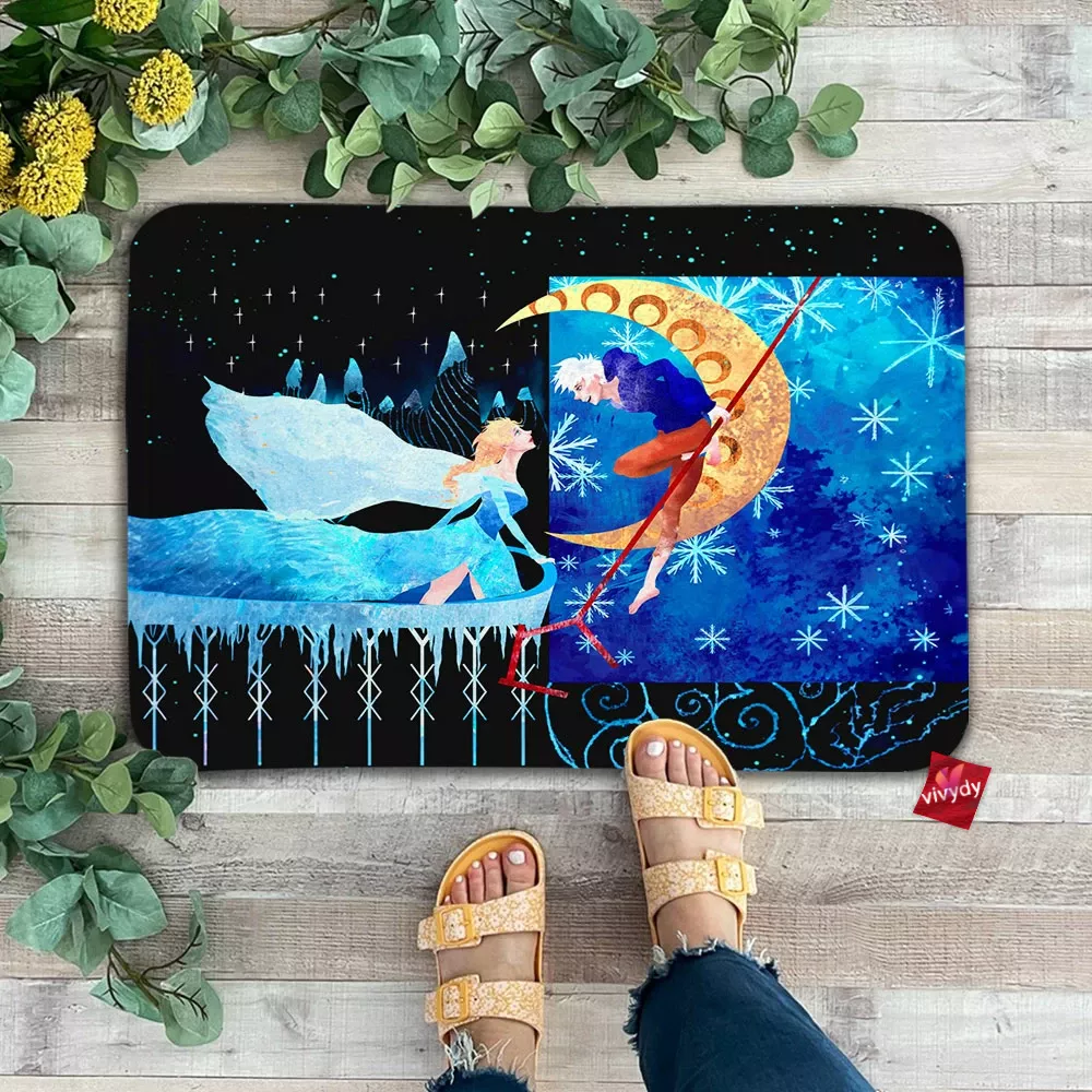 Elsa And Jack Frost Doormat