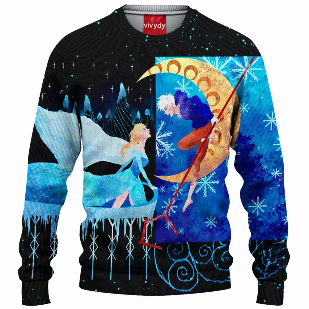 Elsa And Jack Frost Knitted Sweater