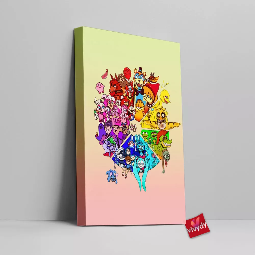 Cartoon, Animation Characters Canvas Wall Art