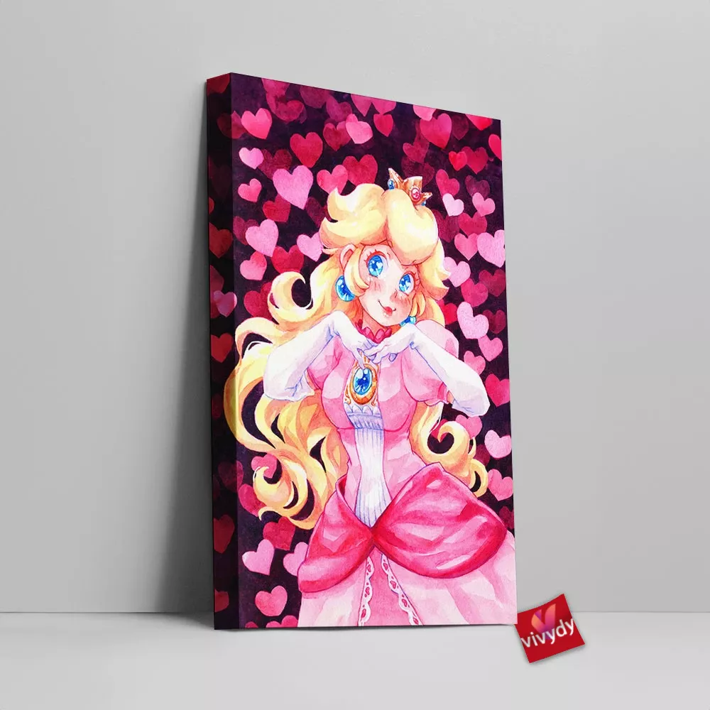 Princess Peach Canvas Wall Art