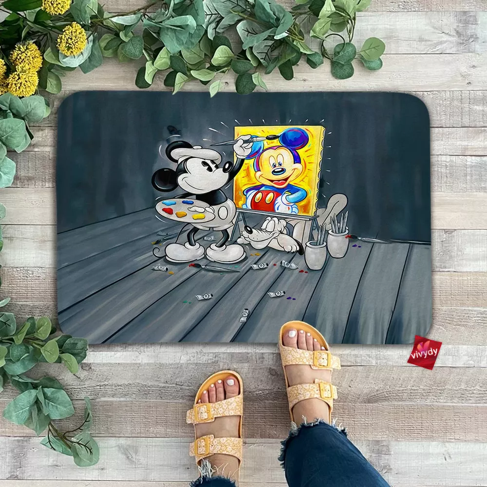 Mickey Mouse Pluto Animated Doormat