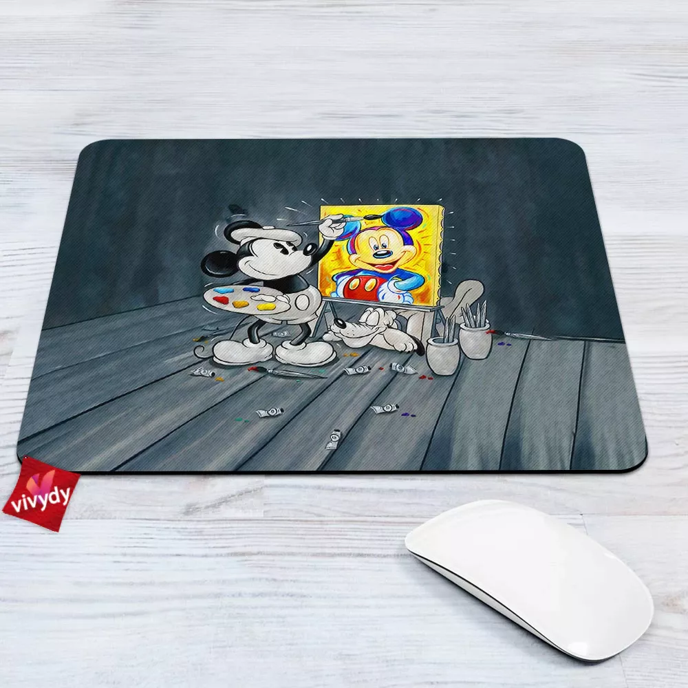 Mickey Mouse Pluto Animated Mouse Pad