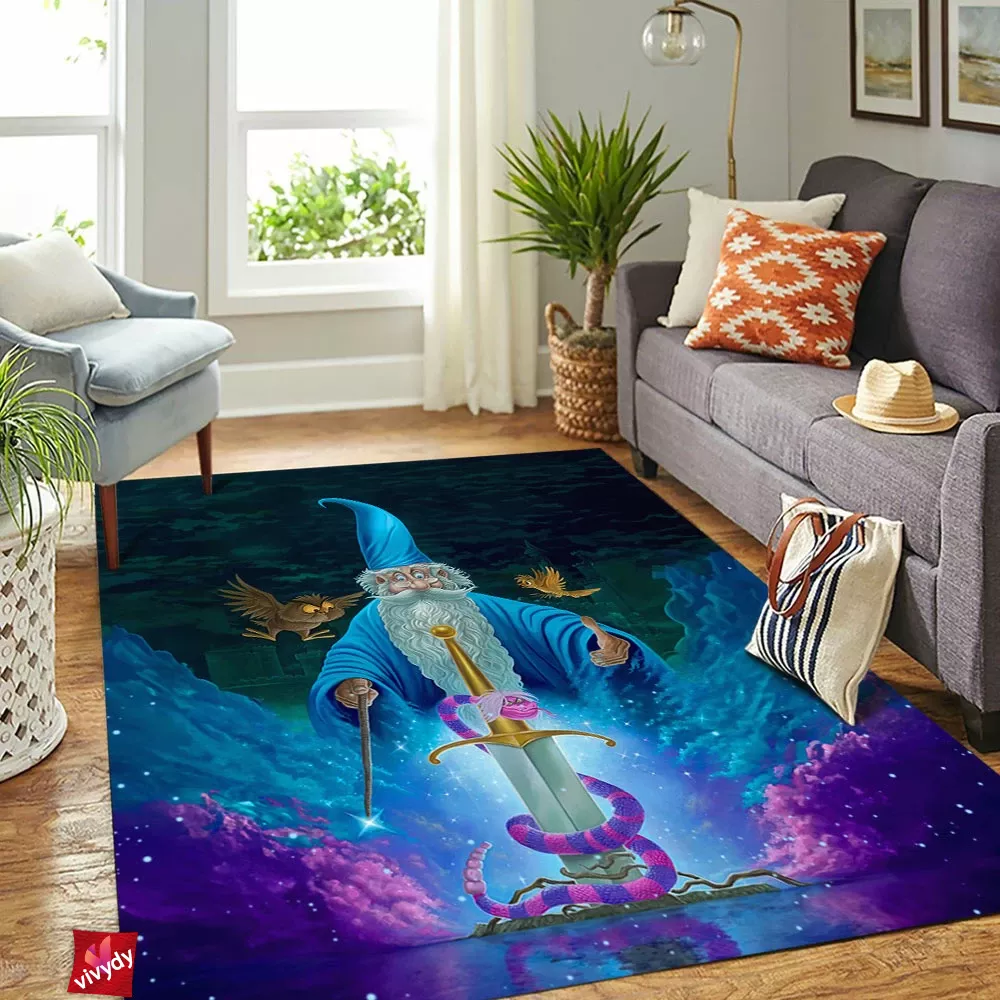 The Sword in the Stone Rectangle Rug