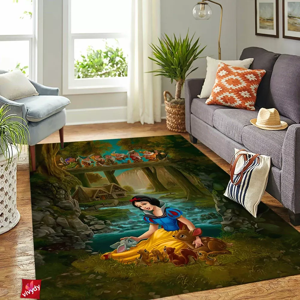 Snow White and the Seven Dwarfs Rectangle Rug