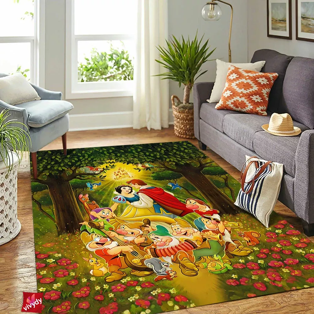 Snow White and the Seven Dwarfs Rectangle Rug