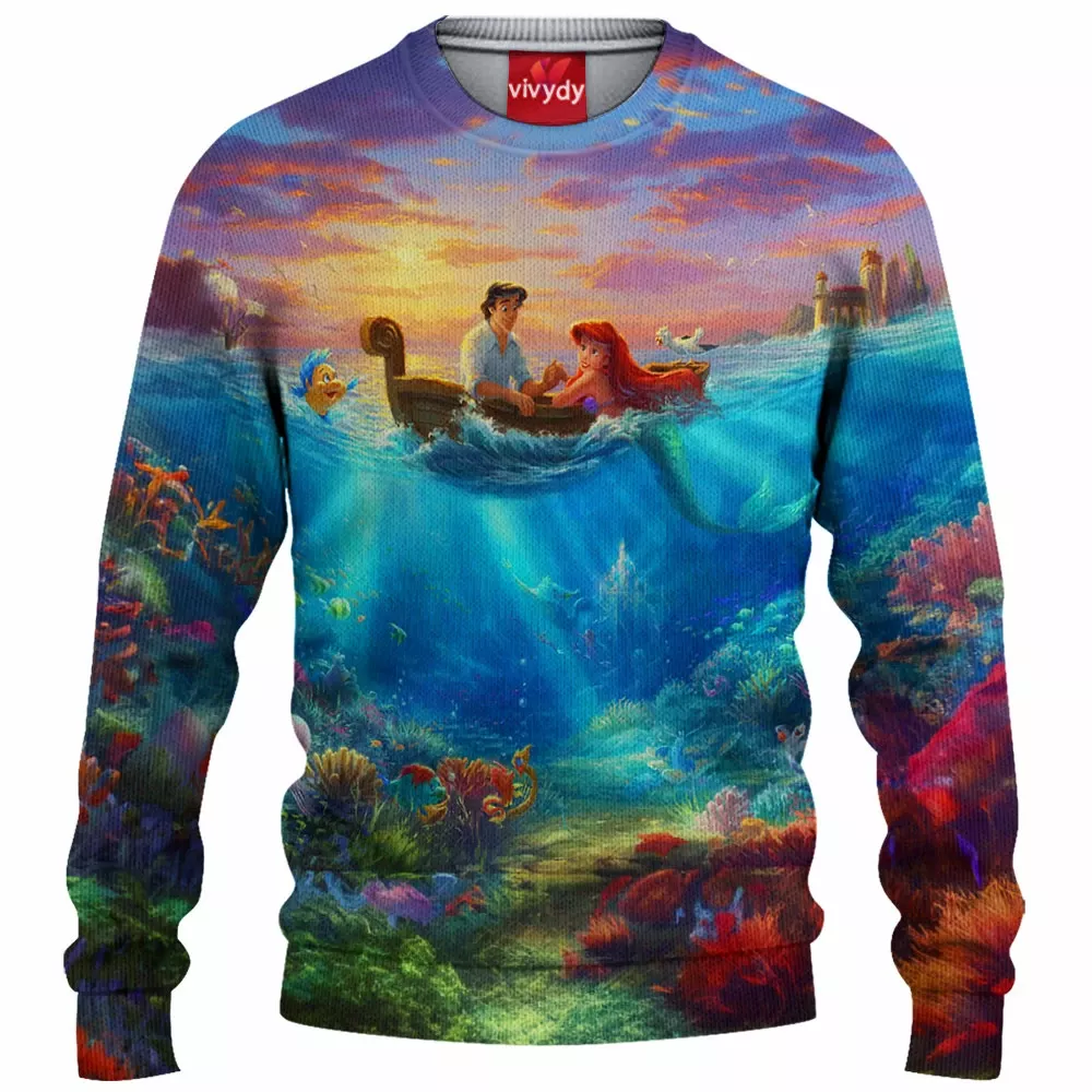 Little Mermaid Knitted Sweater