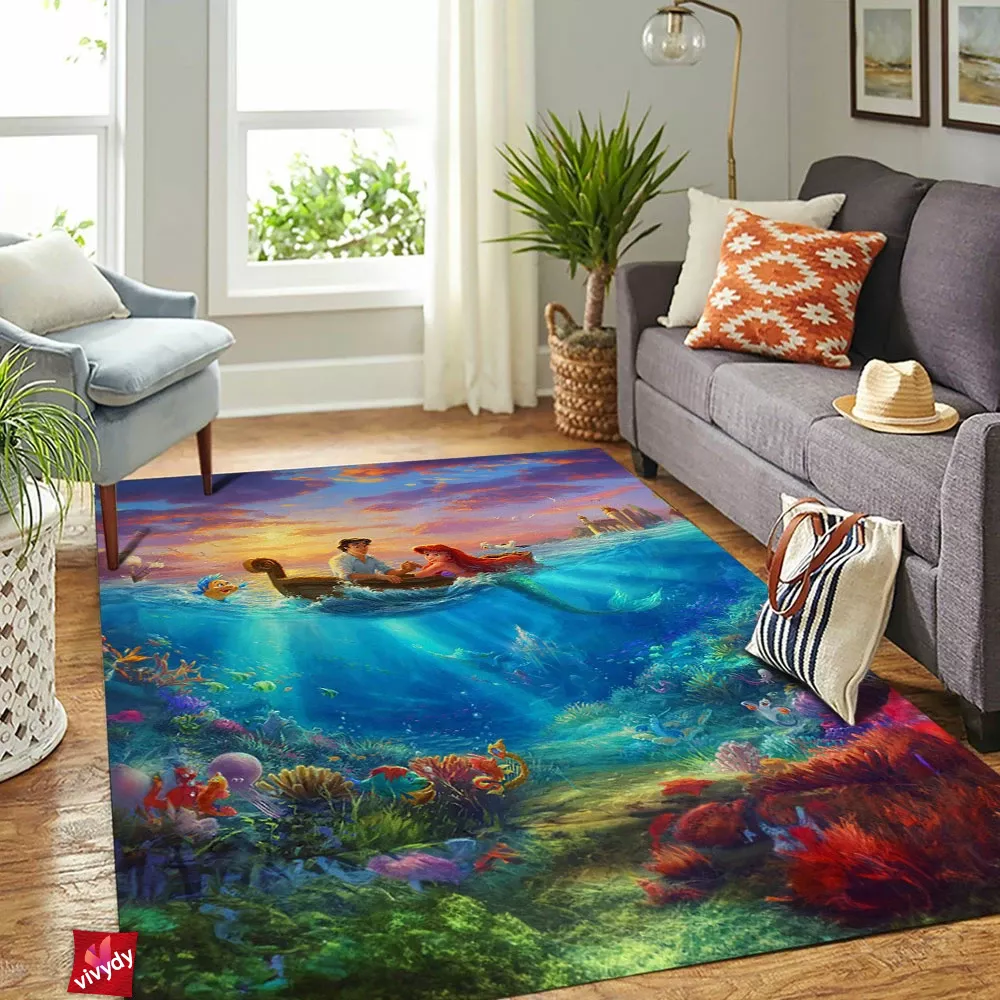 Little Mermaid Rectangle Rug