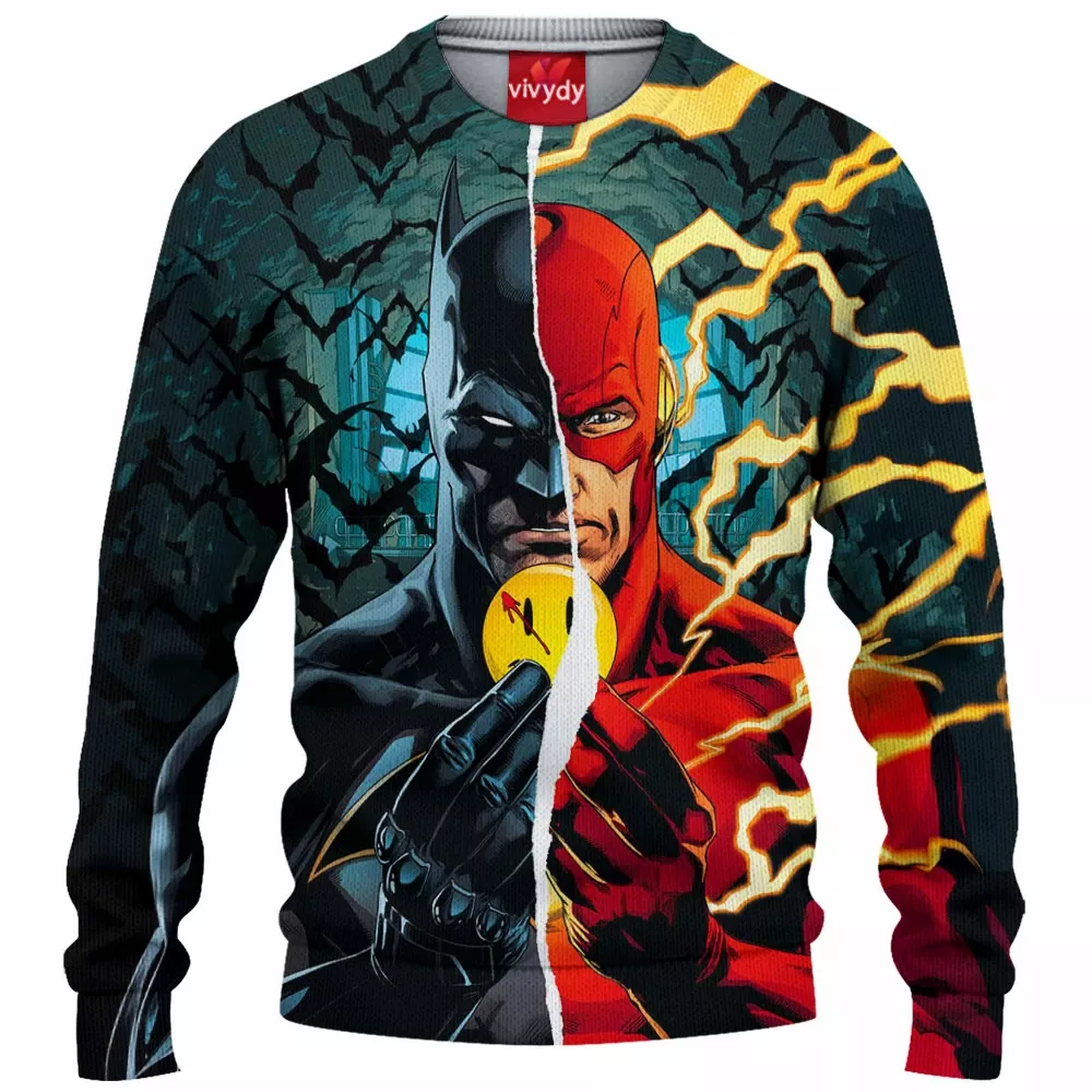 Batman Flash Knitted Sweater