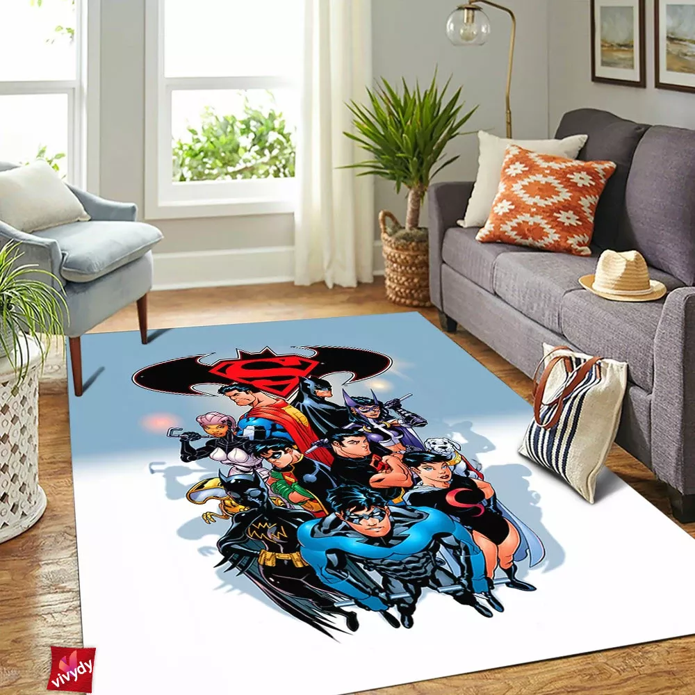 Justice League Rectangle Rug