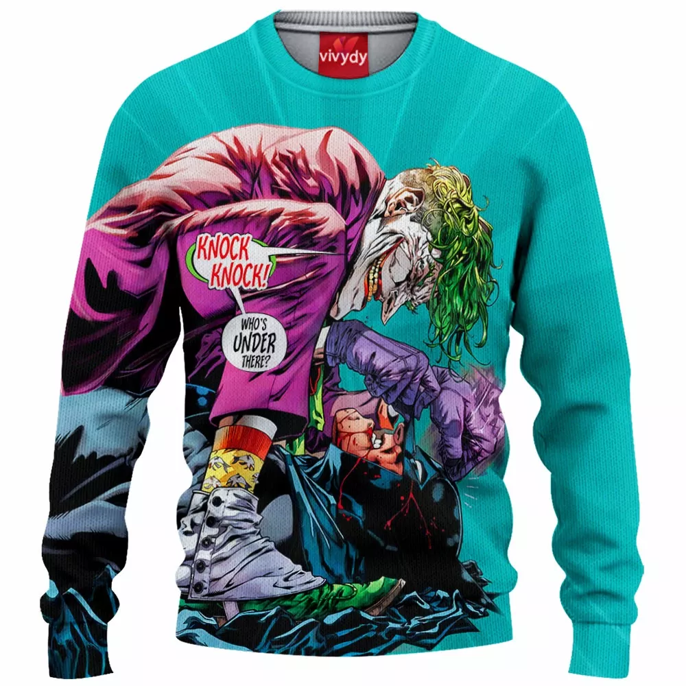 Joker vs Batman Knitted Sweater