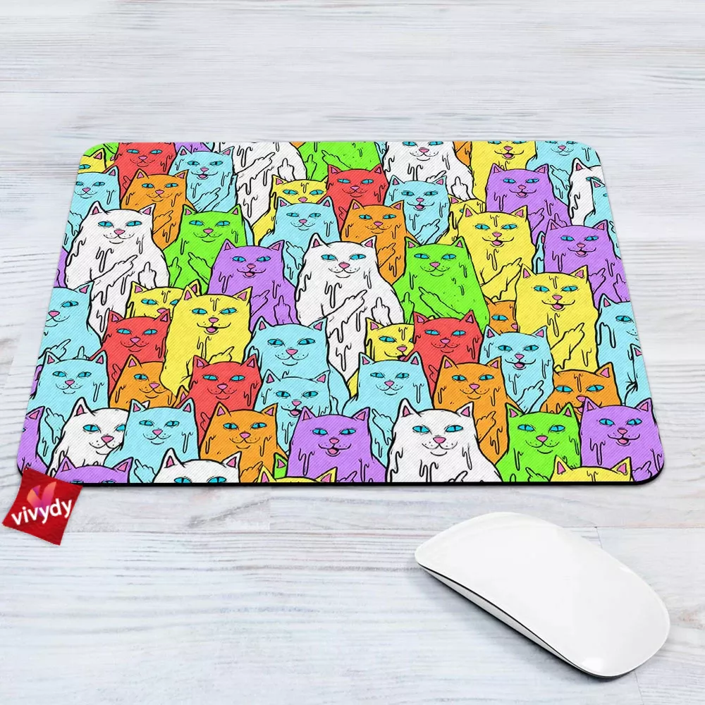 Rainbow Cat,Meows Mouse Pad