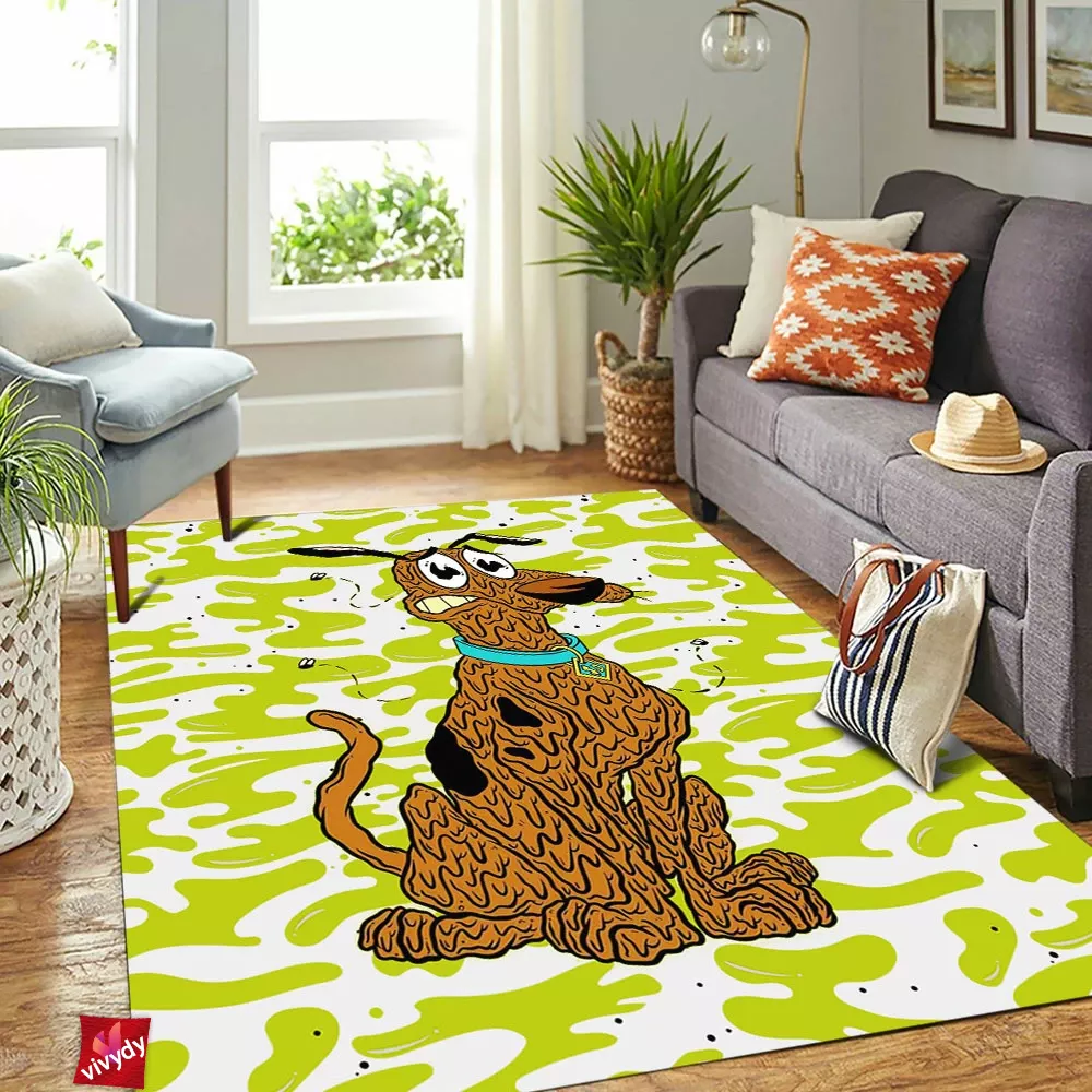 Scooby Doo x Courage the Cowardly Dog Rectangle Rug