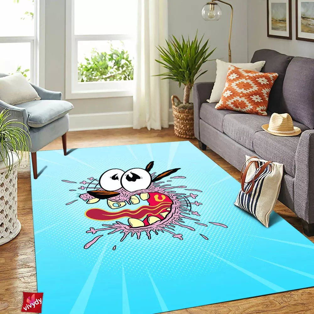 Courage the Cowardly Dog Rectangle Rug