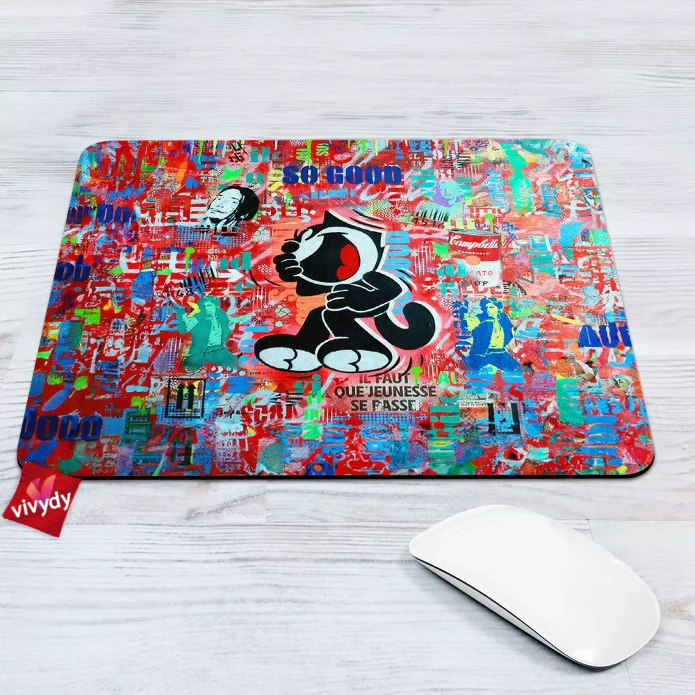 Felix The Cat Mouse Pad