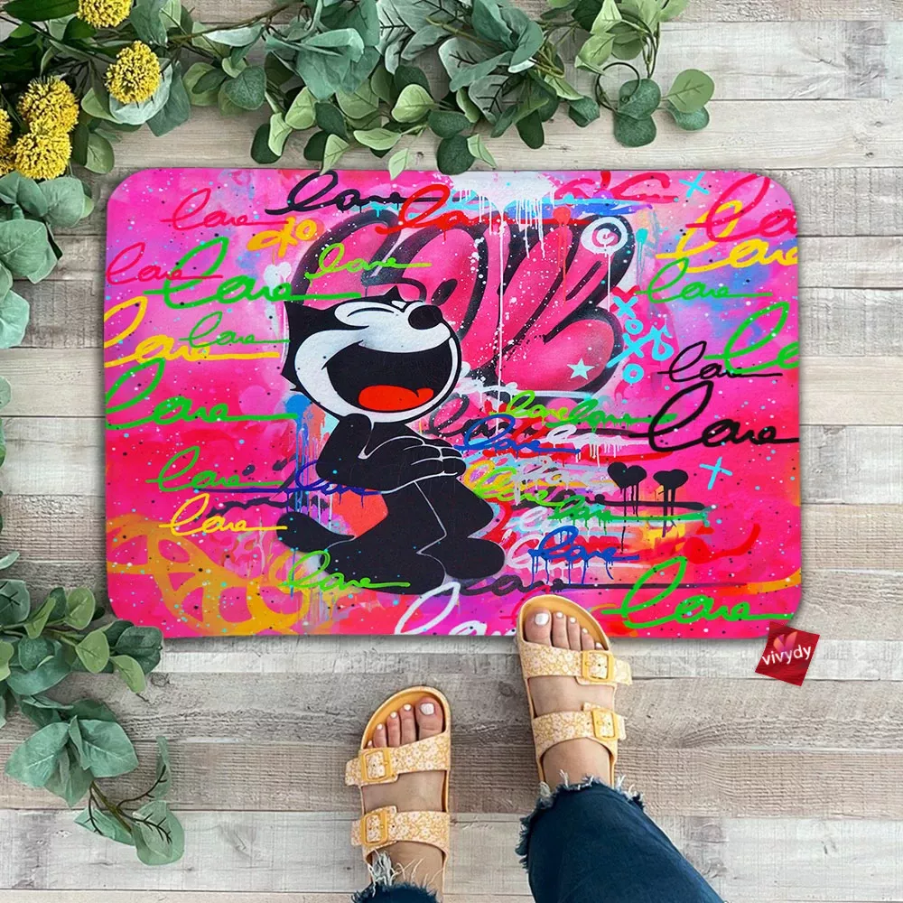 Felix The Cat,Meow Doormat