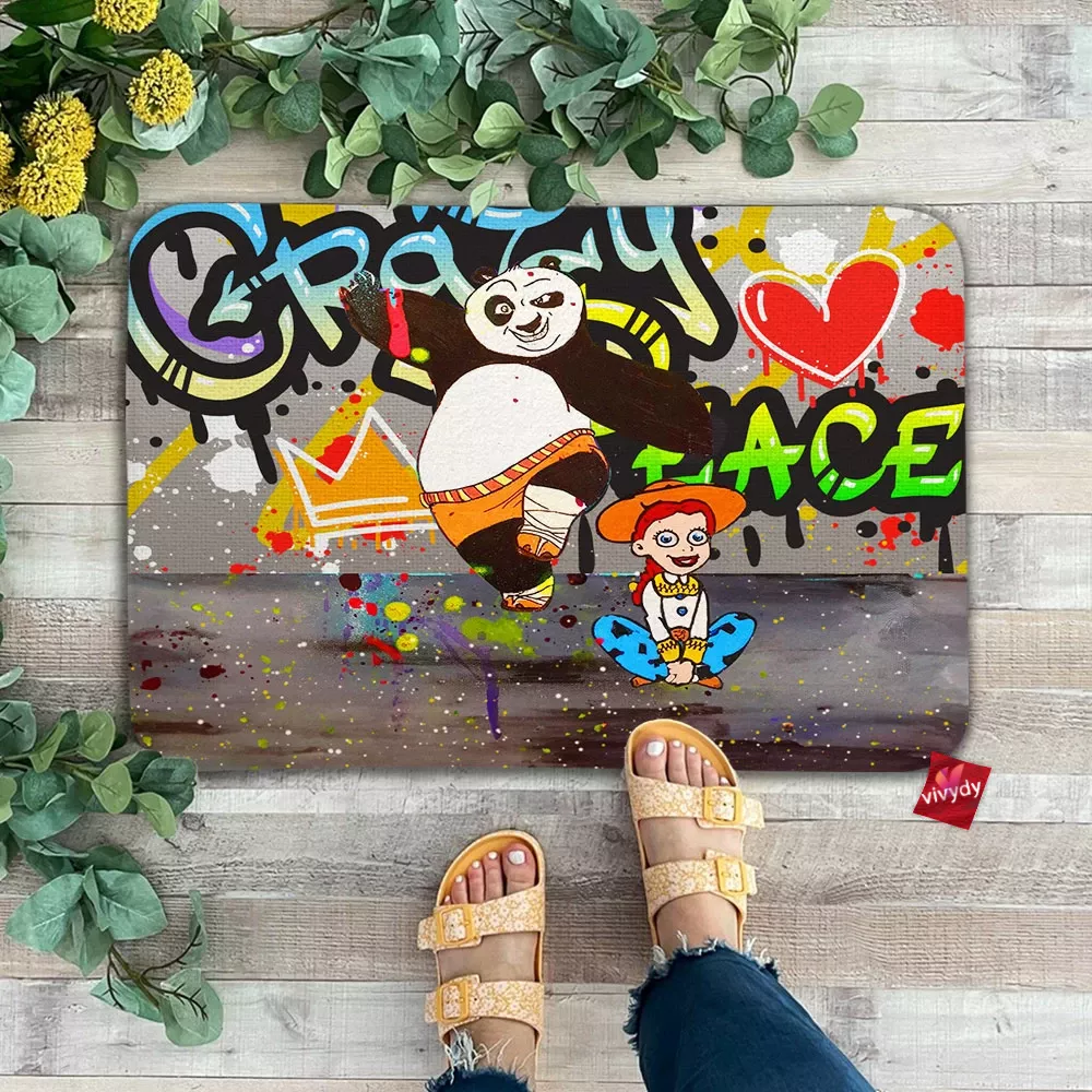 Panda Kung Fu Doormat