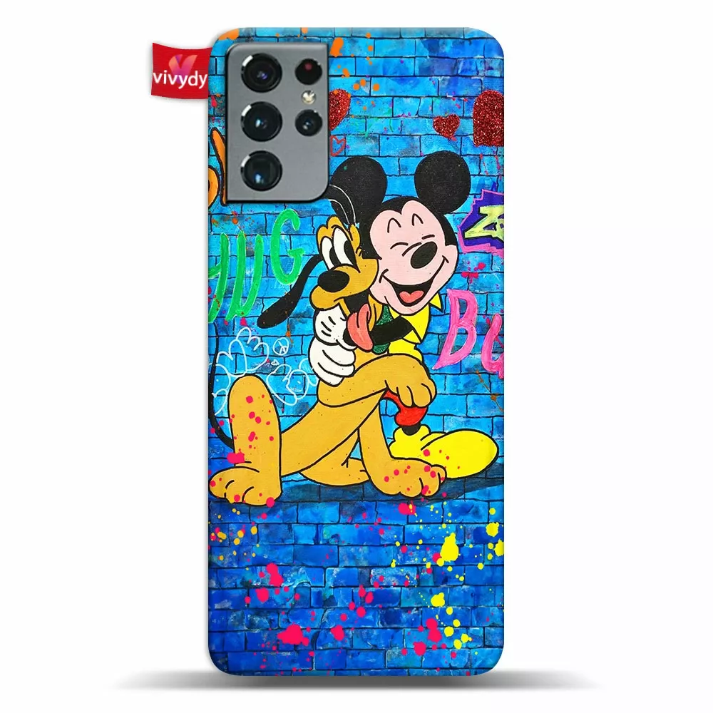 Pluto Animated and Mickey Mouse Phone Case Samsung