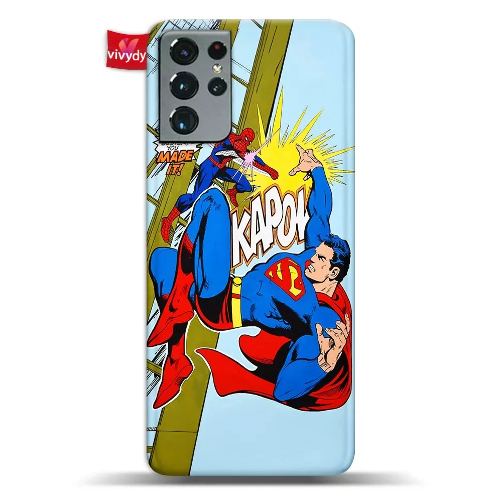 Spider-man vs Superman Phone Case Samsung