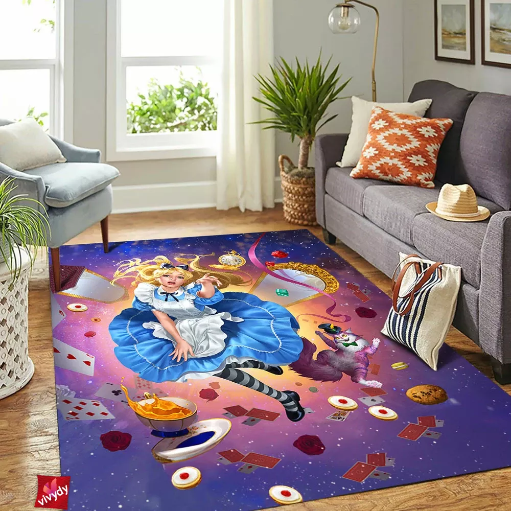 Alice in Wonderl Rectangle Rug