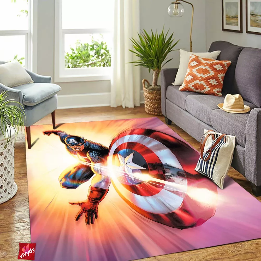 Captain America Rectangle Rug