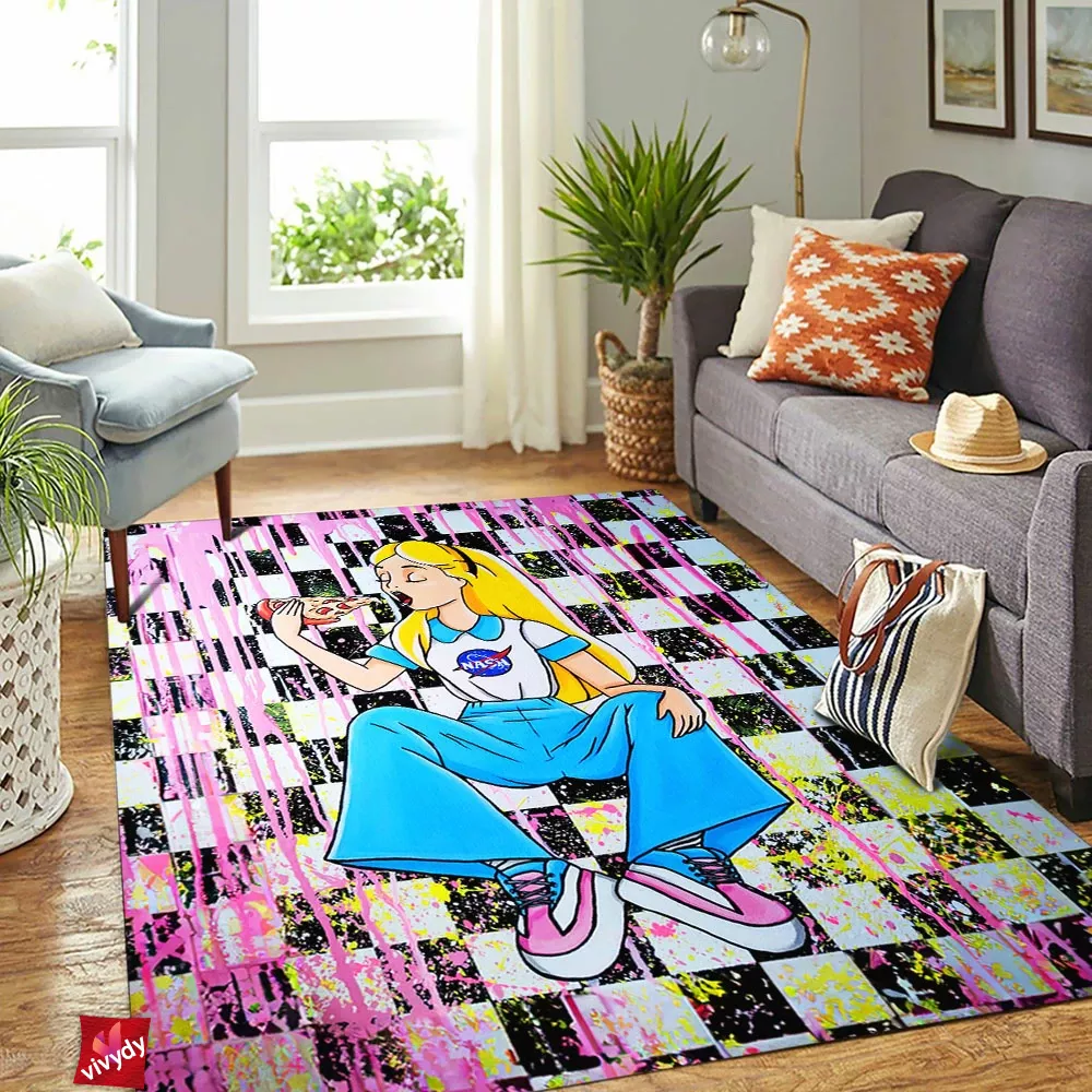 Alice in Wonderland Rectangle Rug