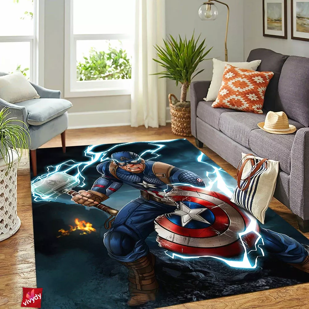 Captain America Rectangle Rug