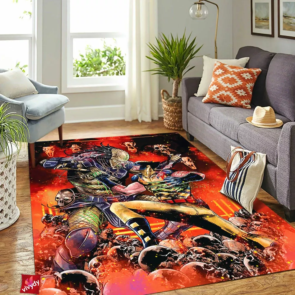 Predator Wolverine Rectangle Rug