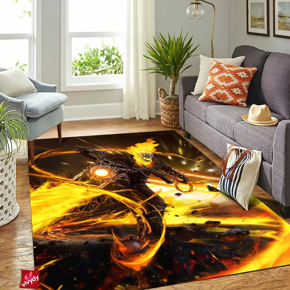 Ghost Rider Rectangle Rug