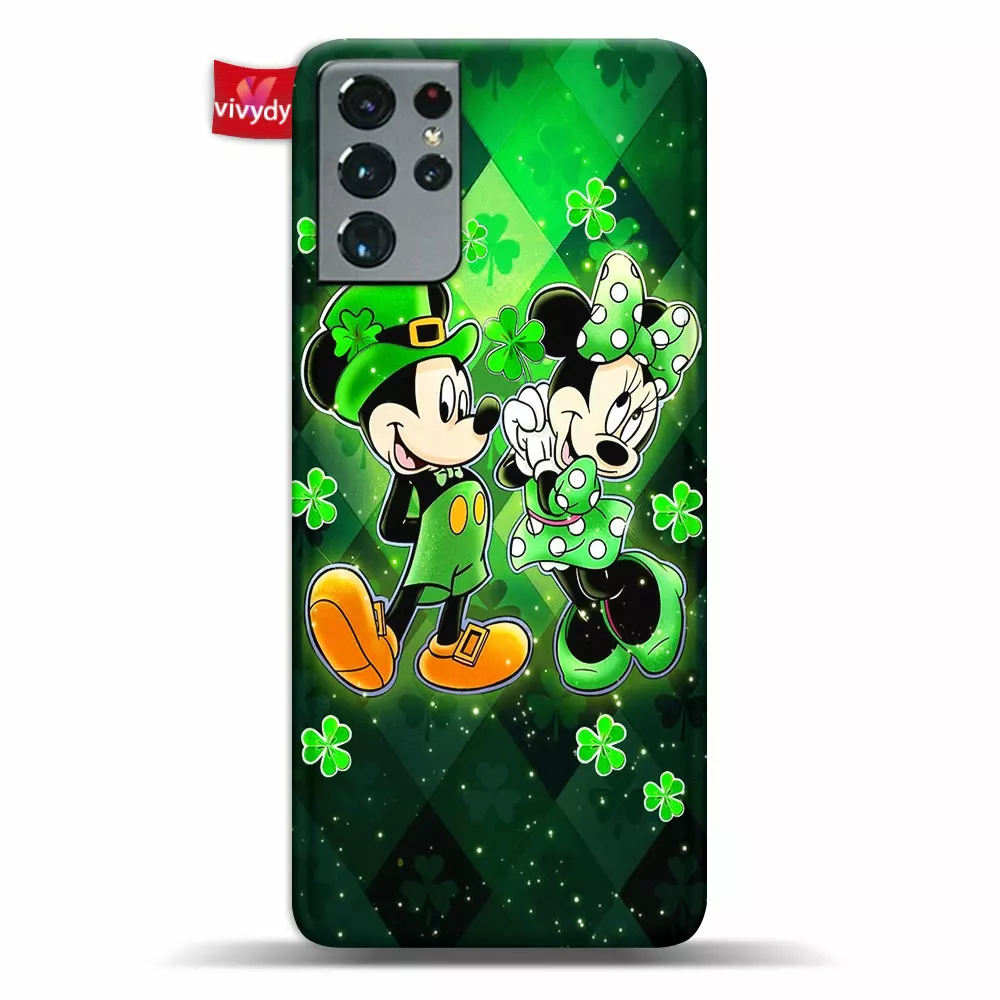 Mickey Minnie for Saint Patricks Day Phone Case Samsung