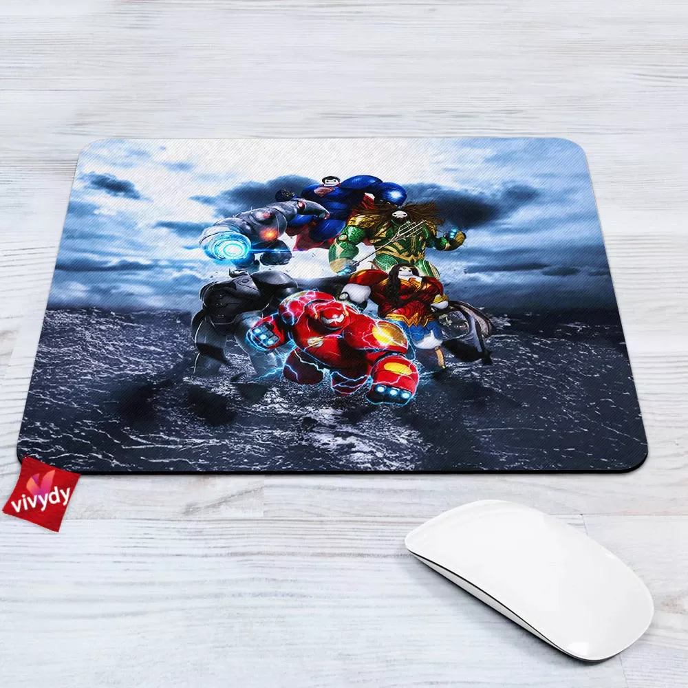 Baymax x Justice League Mouse Pad