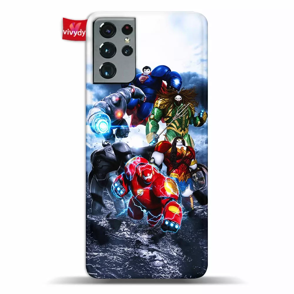 Baymax x Justice League Phone Case Samsung