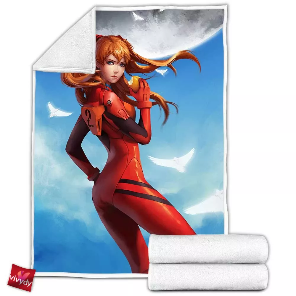 Asuka Langley Soryu Fleece Blanket